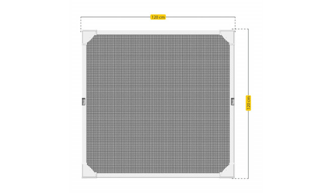 Moskītu tīkls Schellenberg 117 cm Stikla šķiedras (100 x 120 cm)