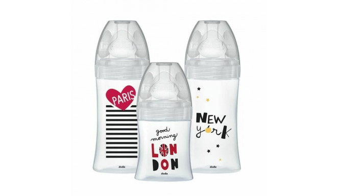 Set of baby's bottles Dodie 3 uds