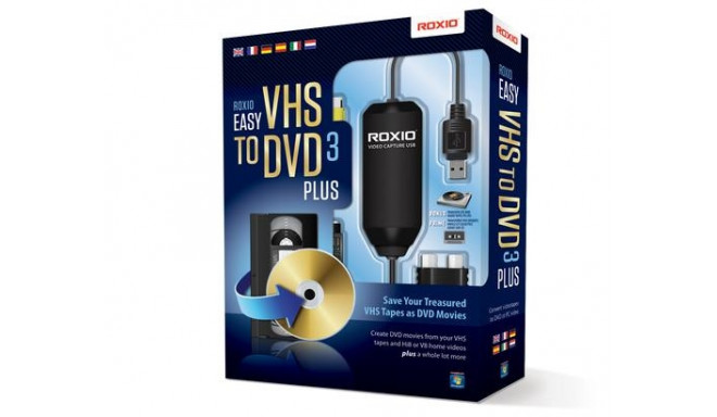 Roxio Easy VHS to DVD 3 Plus video capturing device USB 2.0