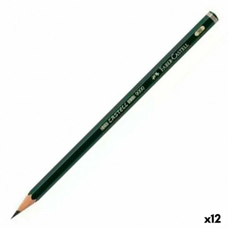 Pliiats Faber-Castell 9000 Ökoloogiline Kuusnurkne 3B (12 Ühikut)