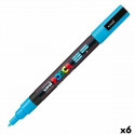 Marker POSCA PC-3M Helesinine 6 Ühikut Marker POSCA PC-3M Helesinine 6 Ühikut
