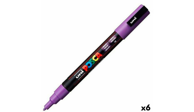 Marker POSCA PC-3M Lilla (6 Ühikut)
