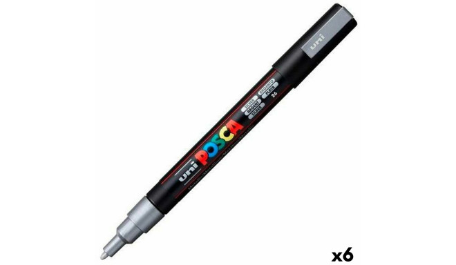 Marker POSCA PC-3M Silver (6 Units)