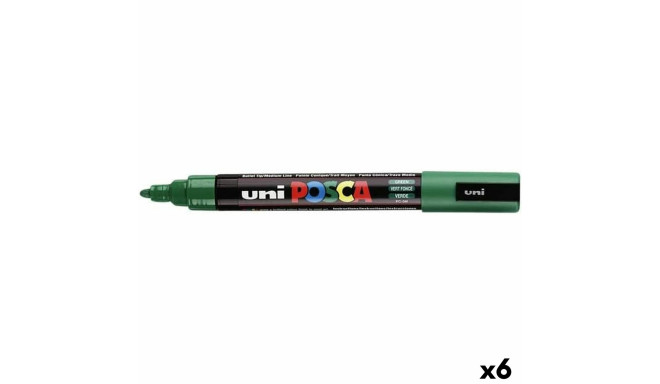 Фетр POSCA PC-5M Зеленый (6 штук)