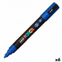 Vilt POSCA PC-5M Sinine 6 Ühikut