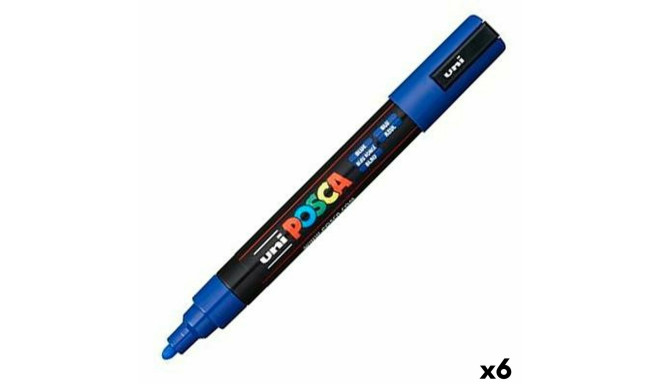 Vilt POSCA PC-5M Sinine (6 Ühikut)