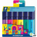 Fluorescent Marker Set Staedtler Textsurfer Classic Happy Line 10Units