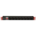 TECHLY Rack 19inch PDU 8 outputs with switch and with C20 plug 3m
