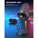 Fifine Amplifire A8 RGB mikrofon mängimiseks | taskuhäälingusaated | ojad | statiiv | must