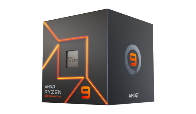 AMD protsessor Desktop Ryzen 9 12C/24T 7900 (5.4GHz Max Boost,76MB,65W,AM5) Box with Radeon Graphics and W