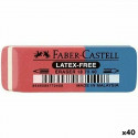 Kustutuskumm Faber-Castell Punane Sinine (40 Ühikut)