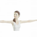 Dekoratīvās figūriņas DKD Home Decor Rozā Sveķi Yoga (24 x 6,5 x 19,5 cm)