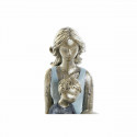 Decorative Figure DKD Home Decor Lady Blue Golden Resin Modern (15 x 9,5 x 18 cm)