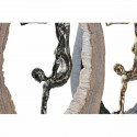 Dekoratīvās figūriņas DKD Home Decor Melns Bronza Sveķi Personas Moderns (24 x 8 x 36 cm) (2 gb.)