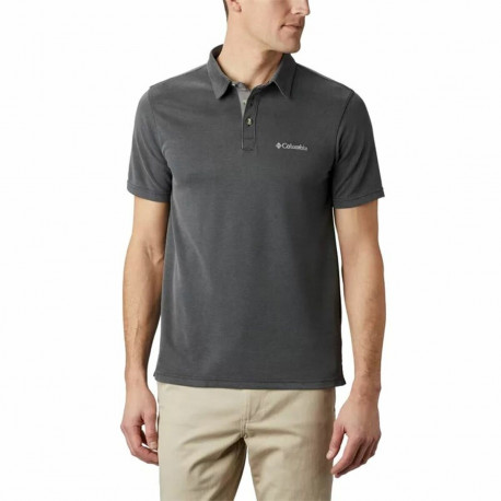 Men’s Short Sleeve Polo Shirt Columbia Nelson Point™ Black - S