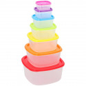 Set of 7 food storage containers