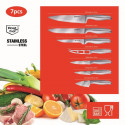 Alpina - Set of stainless steel knives 7 pcs.