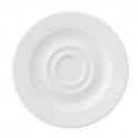 Plate Ariane Prime Espresso Ceramic White (13 cm) (12 Units)