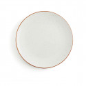 Flat plate Ariane Terra Ceramic Beige (24 cm) (6 Units)