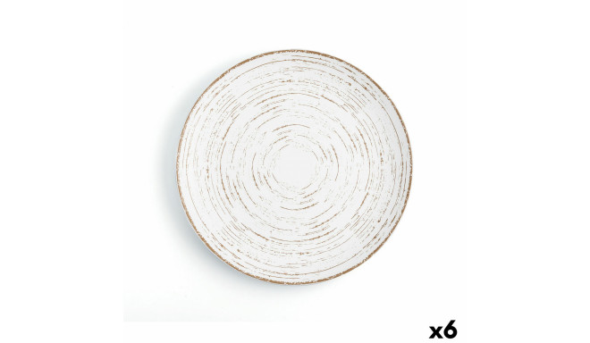 Lame taldrik Ariane Tornado White Kahevärviline Keraamiline Ø 31 cm (6 Ühikut)