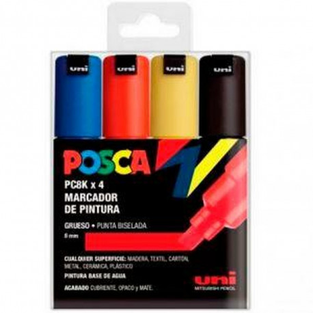 Markerite komplekt POSCA PC-5M Basic Mitmevärviline
