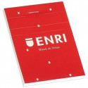 Notepad ENRI Red 80 Sheets A6 (10Units)