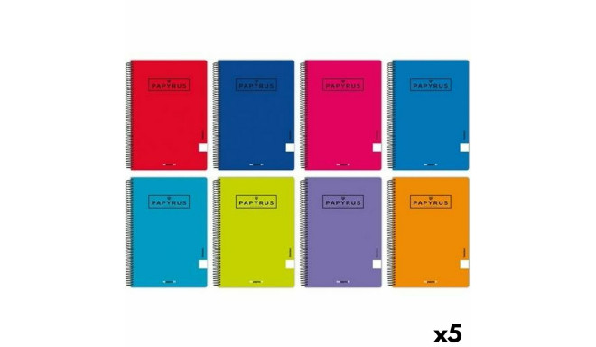 Notebook Papyrus Din A4 80 Sheets (5 Units)