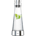 Emsa FLOW Slim cooling carafe made of glass, jug (transparent/stainless steel, with cooling station)