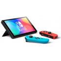 Nintendo Switch (OLED model), game console (neon red/neon blue)