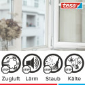 Tesa tesamoll Thermo Cover, window insulating film, insulation (transparent, 4 meters x 1.5 meters)
