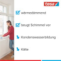 Tesa tesamoll Thermo Cover, window insulating film, insulation (transparent, 4 meters x 1.5 meters)