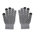 Touch screen gloves TRIANGLE for Man grey