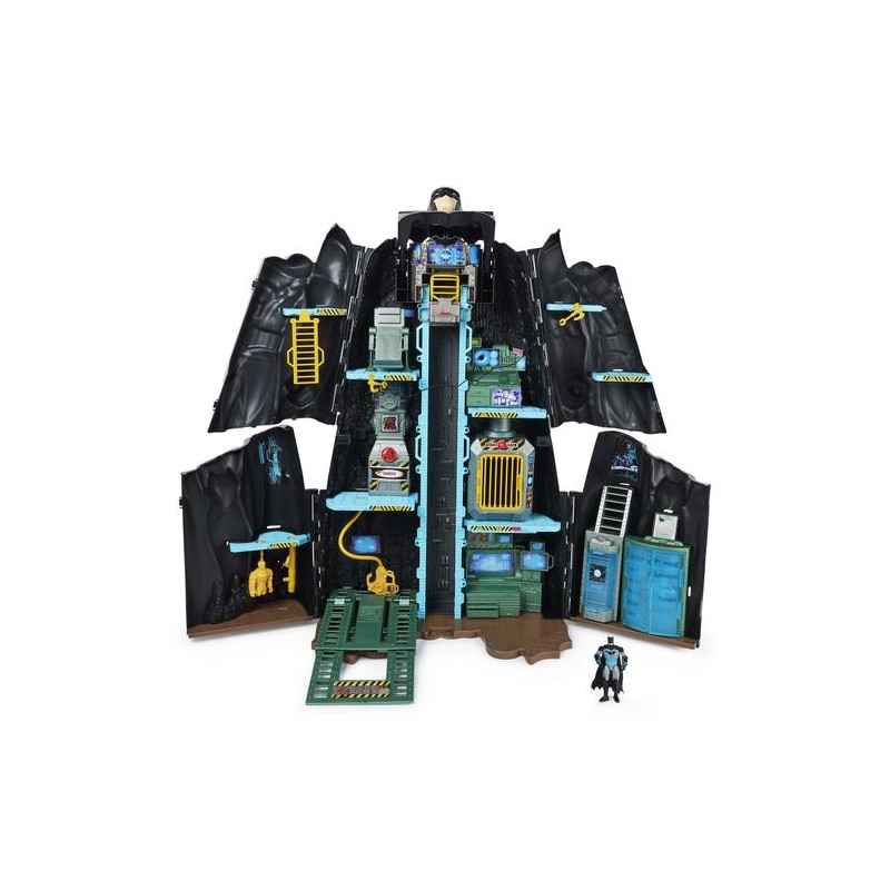 DC Comics Batman, Bat-Tech Batcave, Giant Transforming Playset With ...