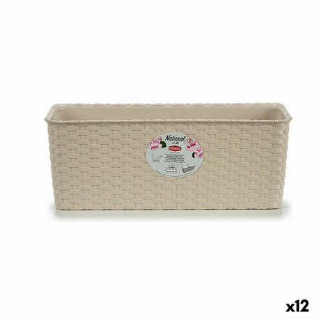 Istutuskast Stefanplast 73741 73741 Beež Plastmass 15,5 x 13,5 x 38,5 cm (12 Ühikut)