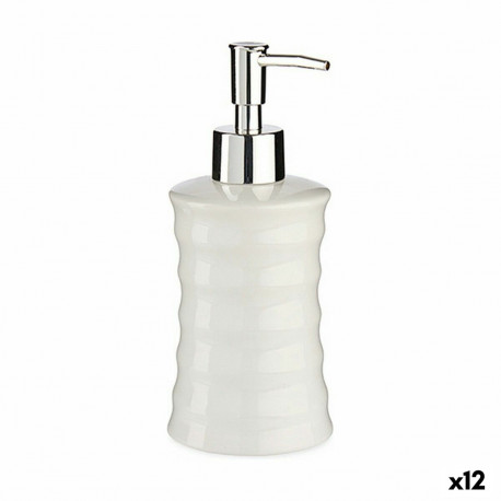Soap Dispenser Berilo DW20800-B DW20800-B White Metal Ceramic Waves 260 ml (12 Units)