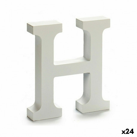 Letter Pincello 1711044 H White 2 x 16 x 14,5 cm (24 Units)