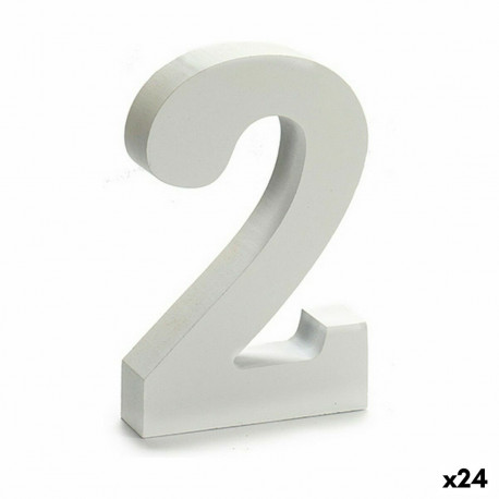 Number Pincello 1711065 2 White 2 x 16 x 14,5 cm (24 Units)
