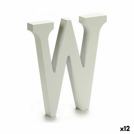 Letter Pincello 1711023 W White 1,8 x 21 x 17 cm (12 Units)