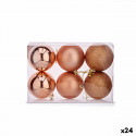 Christmas Balls Set Copper Plastic (8 x 9 x 8 cm) (24 Units)