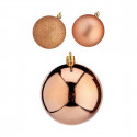 Christmas Balls Set Copper Plastic (8 x 9 x 8 cm) (24 Units)