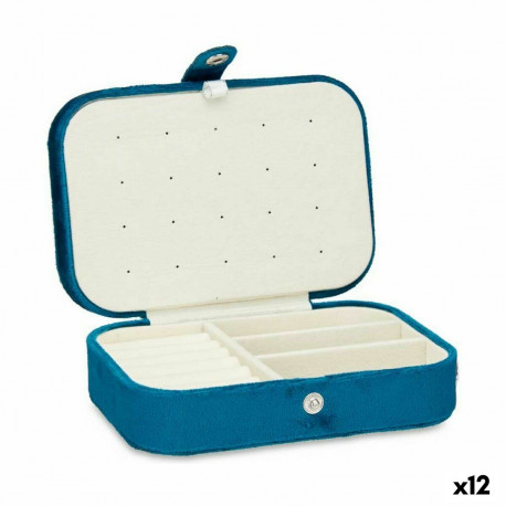 Gift Decor watch box Velvet 16.2x6x11.5cm 12pcs, sinine