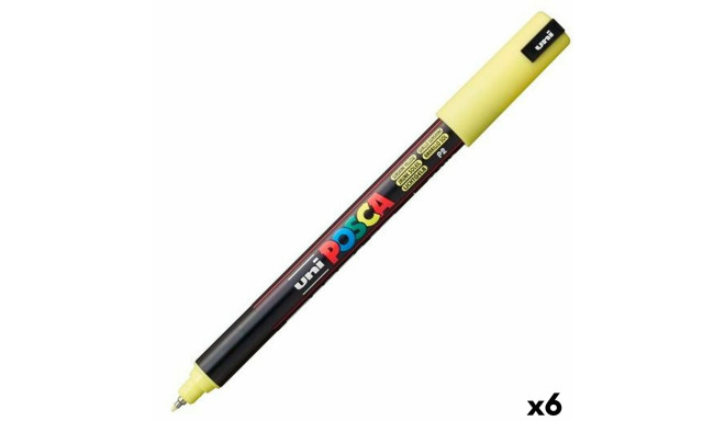Felt-tip pens POSCA PC-1MR Yellow (6 Units)