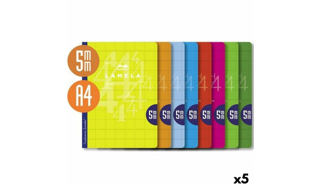 Notebook Lamela Multicolour A4 (5 Units)