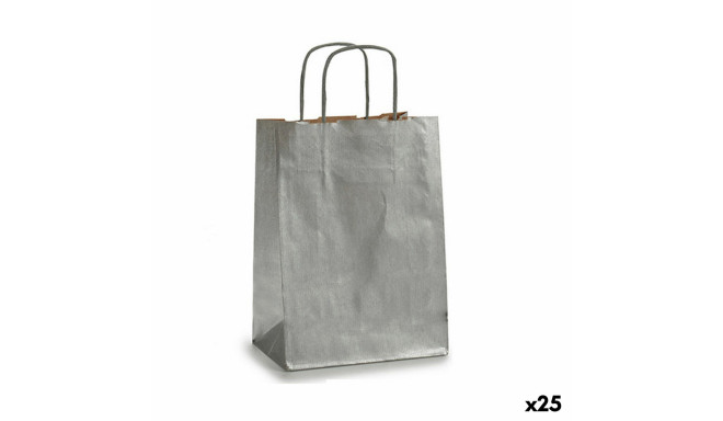 Paberkott Pincello 18241 18241 Hõbedane Hõbe 18 x 8 x 31 cm 17,7 x 31 x 0,2 cm (25 Ühikut)