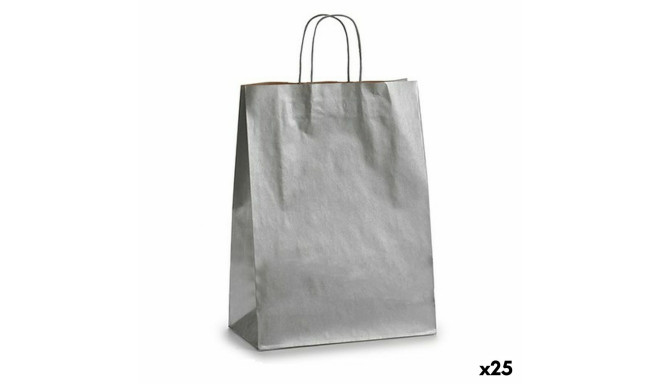 Paper Bag Silver (32 X 12 X 50 cm) (25 Units)