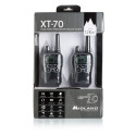 Midland XT70 käsiraadiosaatja, beebimonitor, 1000mAh NiMh aku, kiir laualaadija, USB kaabel, peakomp