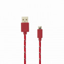 Sbox kaabel USB - microUSB 1m, punane (T-MLX36109)