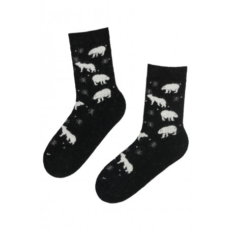 SOKISAHTEL ARCTIC karudega musta värvi villased sokid 444