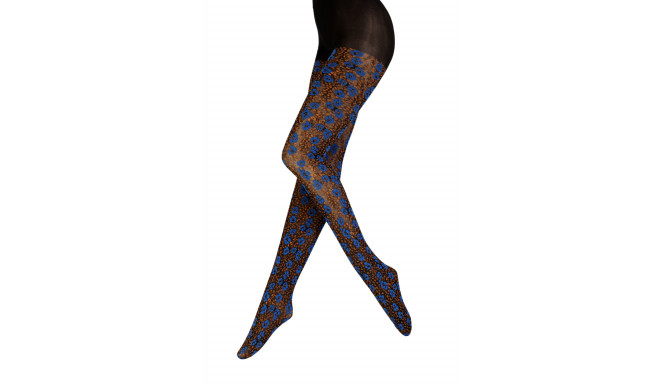 SOKISAHTEL GIA mustrilised siniste lilledega sukkpüksid 424