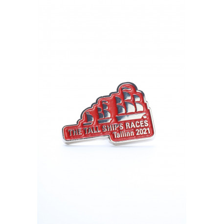 SOKISAHTEL THE TALL SHIPS RACES 2021 punane rinnamärk 425